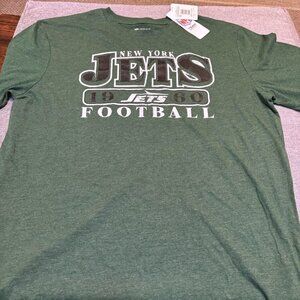 NFL New York Jets Short Sleeve Heather T-Shirt - Adult Men and Women